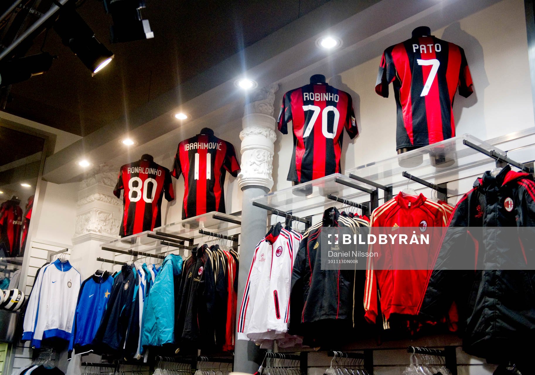 Fotboll, Italiensk liga, Serie A, Milan store, souvenir