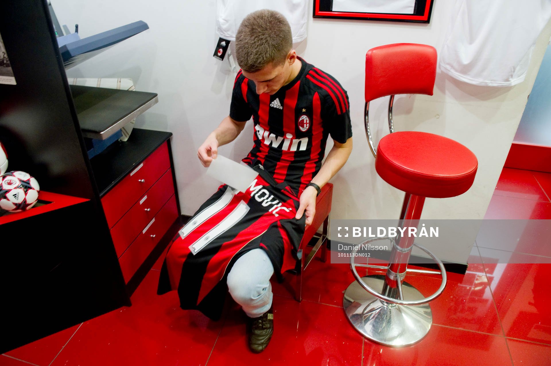 Fotboll, Italiensk liga, Serie A,  Milan store, souvenir