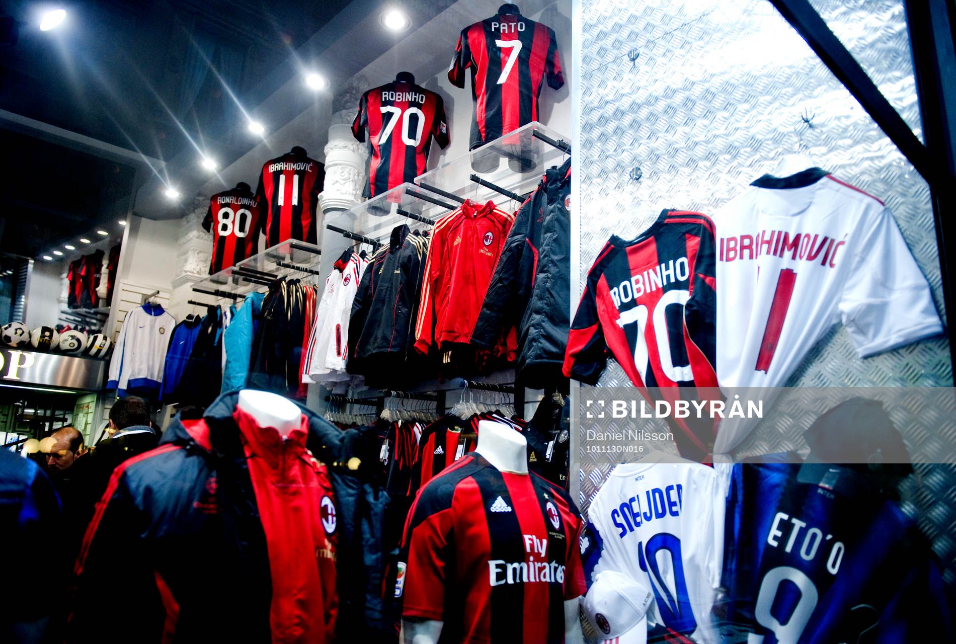 Fotboll, Italiensk liga, Serie A,  Milan store, souvenir