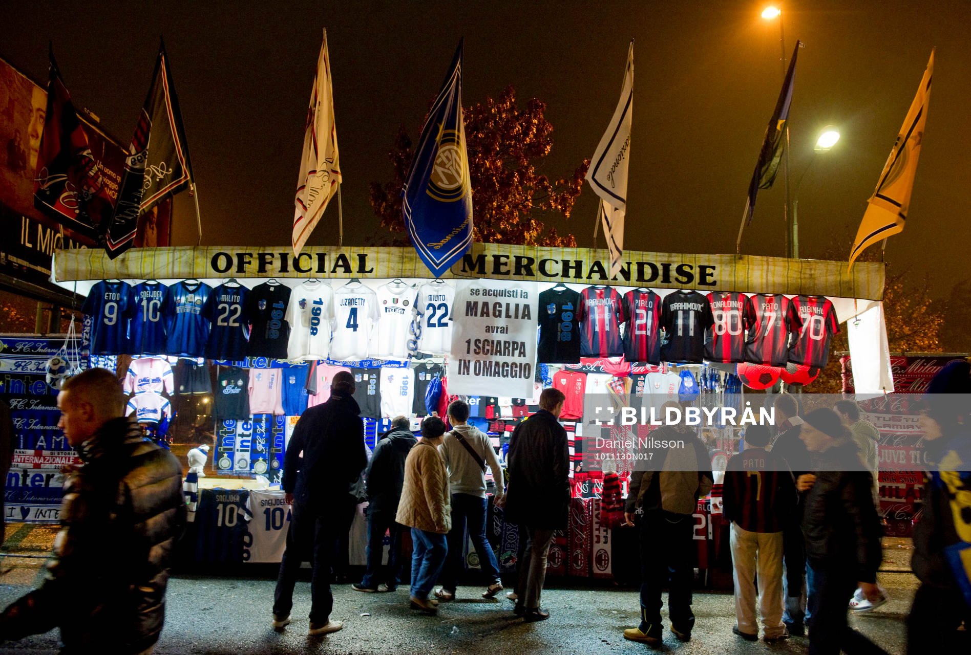 Fotboll, Italiensk liga, Serie A, Milan store, souvenir