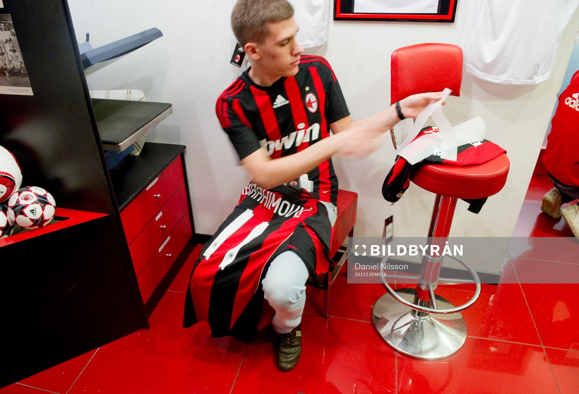 Fotboll, Italiensk liga, Serie A, Milan store, souvenir