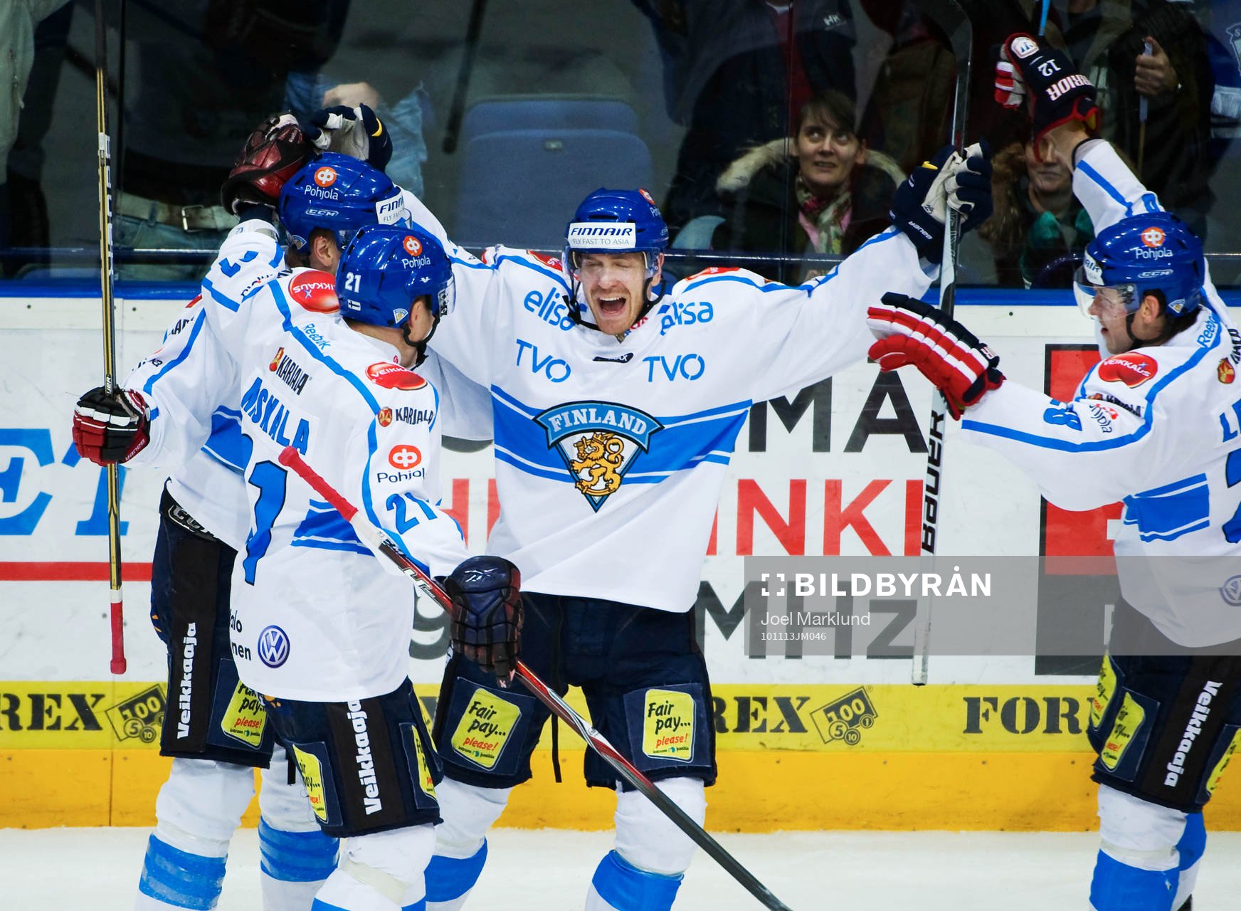 Teemu Laine, Finland, jubel