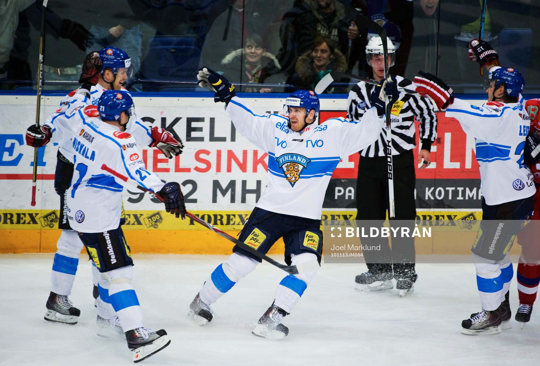 Teemu Laine, Finland, jubel