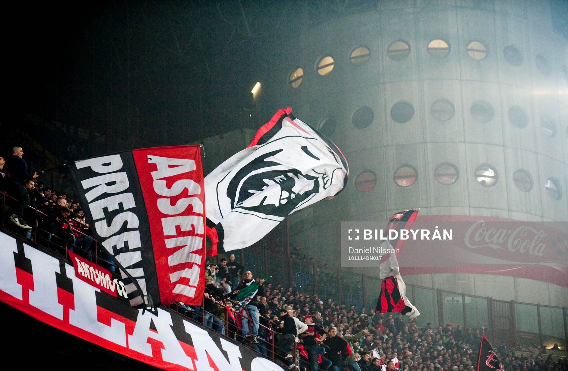 Milan fansen jublade på Curva Sud