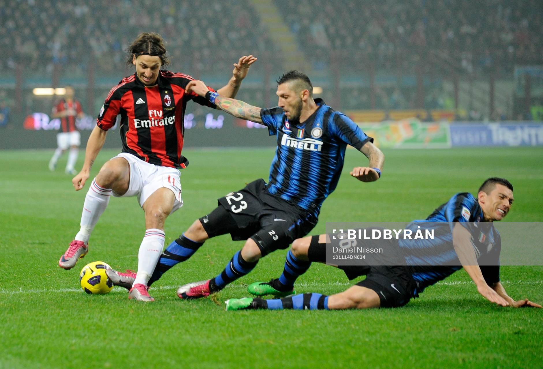 Zlatan Ibrahimovic, Milan blev fälld av Materazzi och