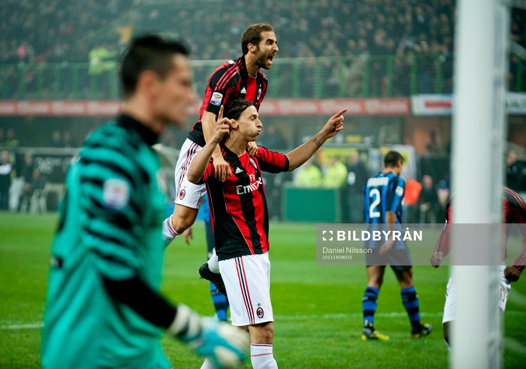 Zlatan Ibrahimovic, Milan blev fälld av Materazzi och