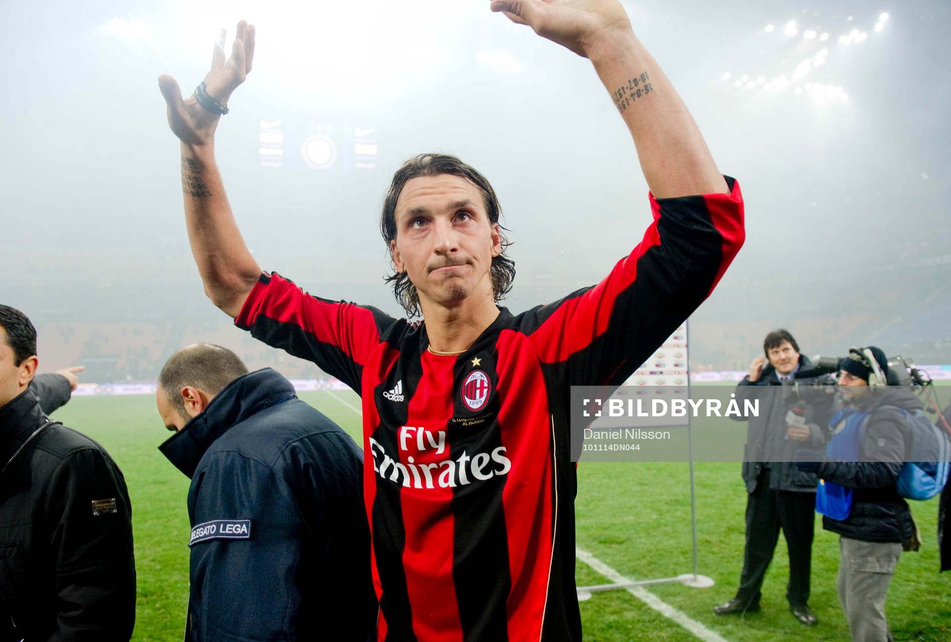 Zlatan Ibrahimovic, blir intervjuvad