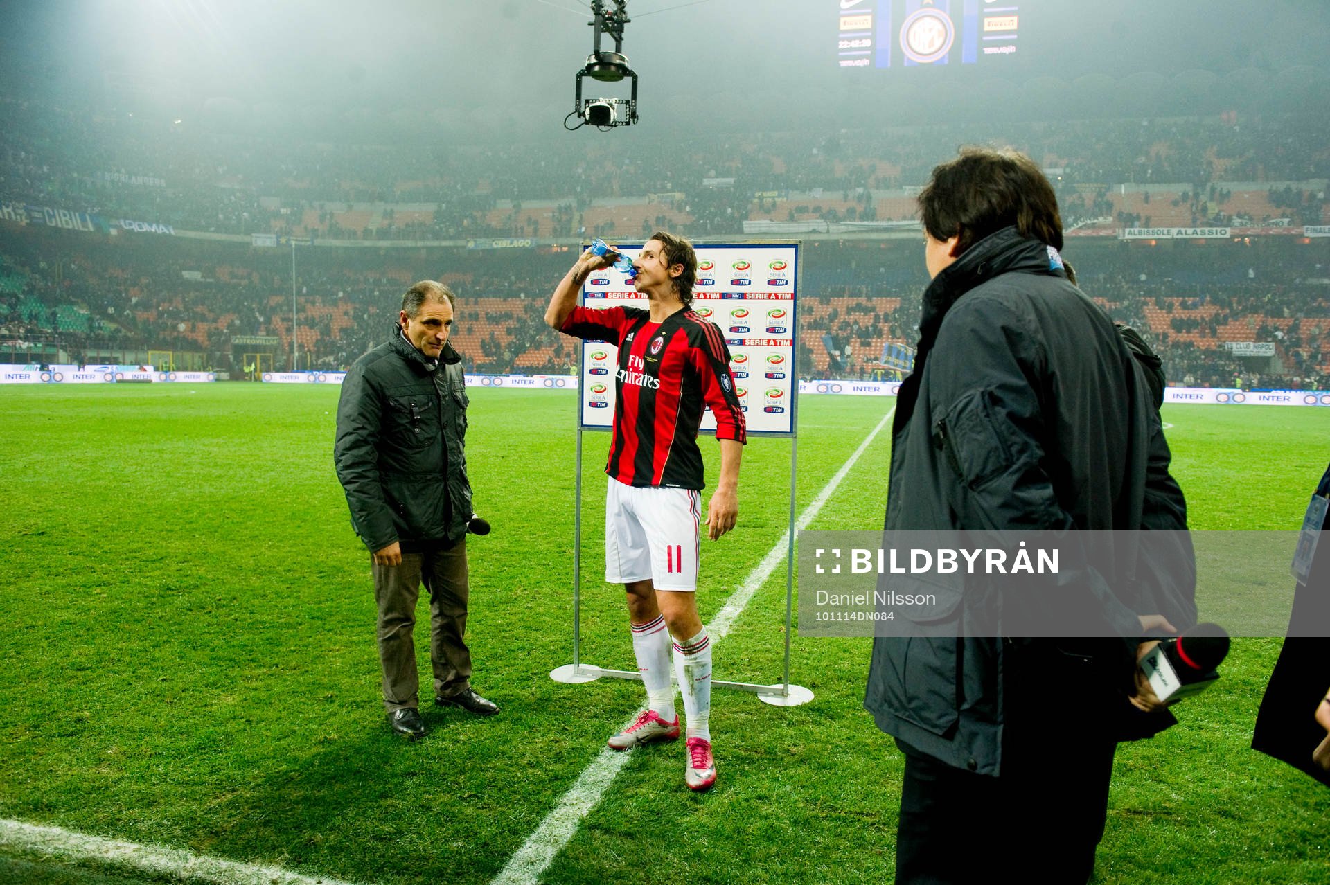 Zlatan Ibrahimovic, blir intervjuvad