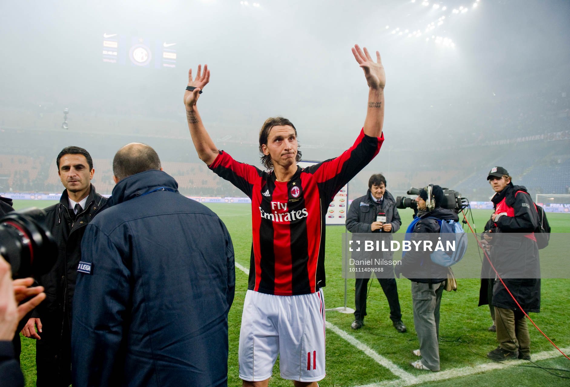 Zlatan Ibrahimovic, blir intervjuvad