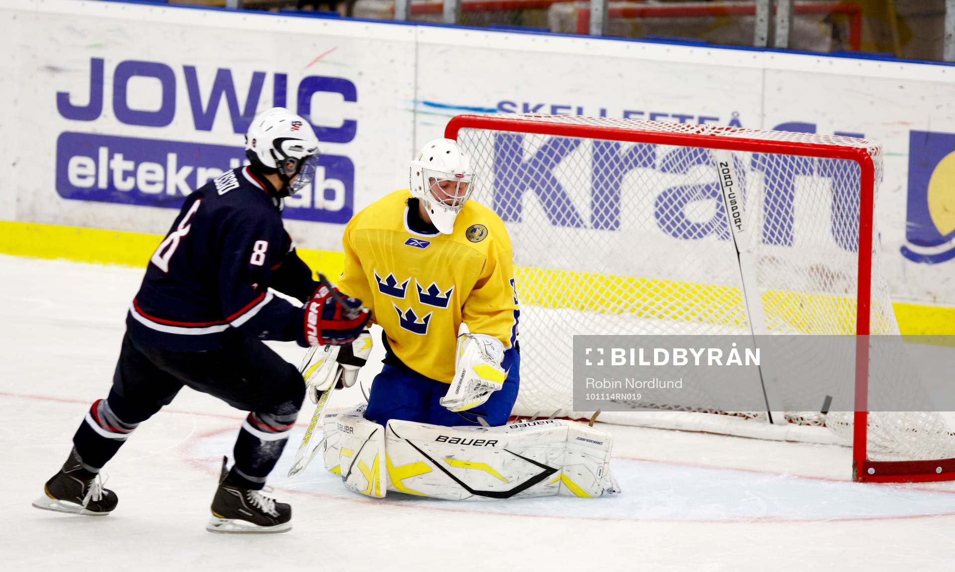 Robbie Russo, USA avgör med sin straff, Niklas Lundström,