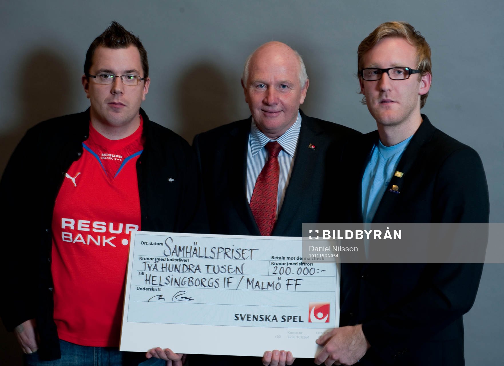 Samhällspriset. Helsingborg och Malmö FF