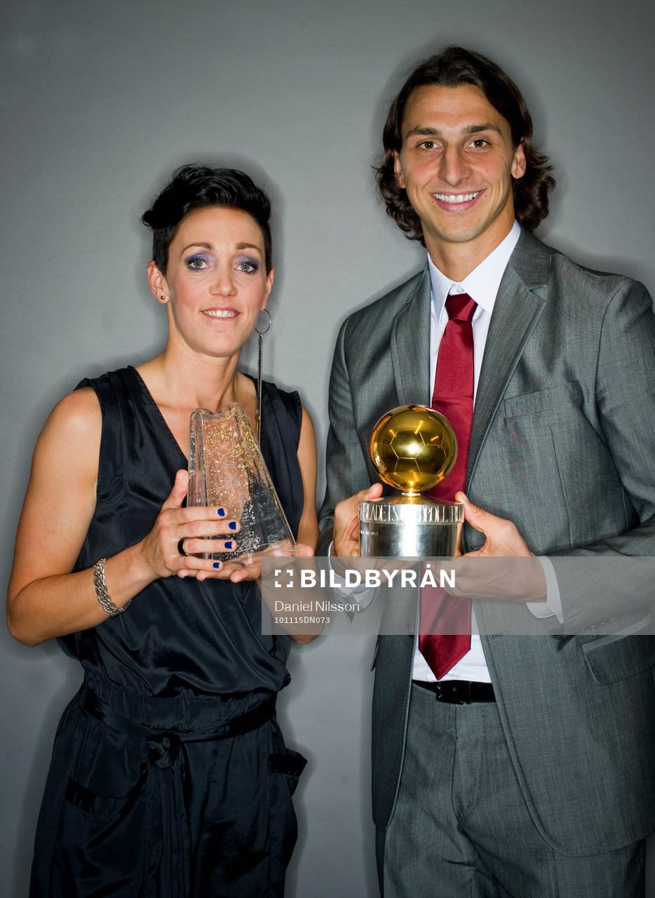 Zlatan Ibrahimovic fick guldbollen och Therese Sjögran