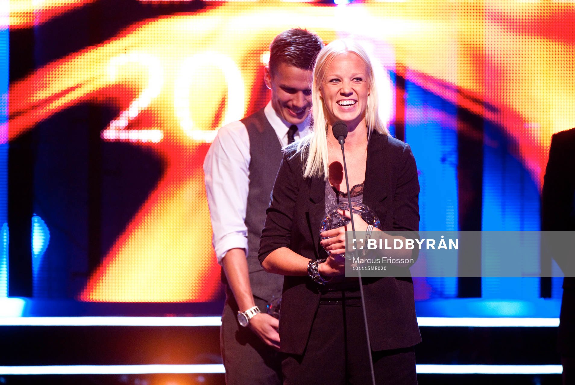 Pontus Wernbloom och Caroline Seger