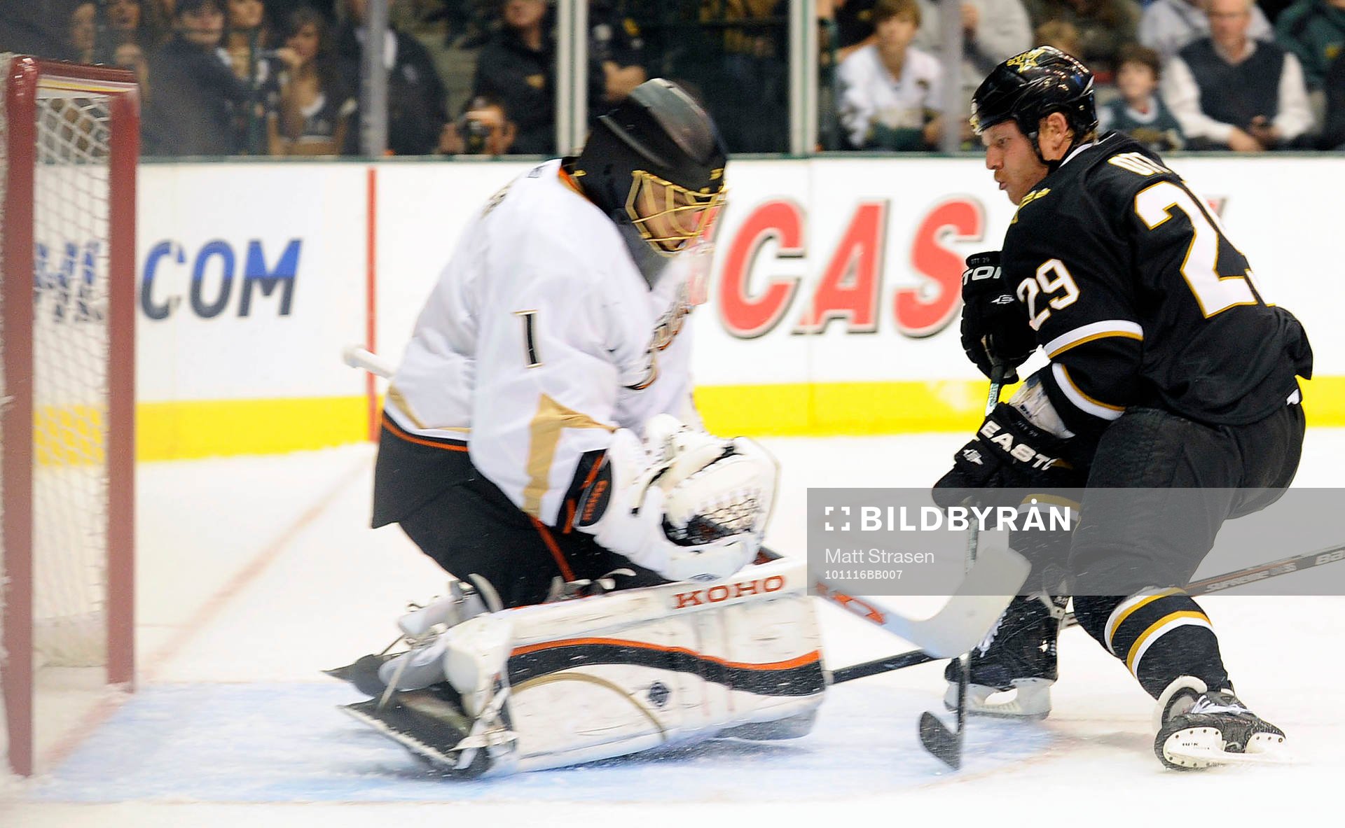 Jonas Hiller, Anaheim, målvakt och Steve Ott, Dallas
