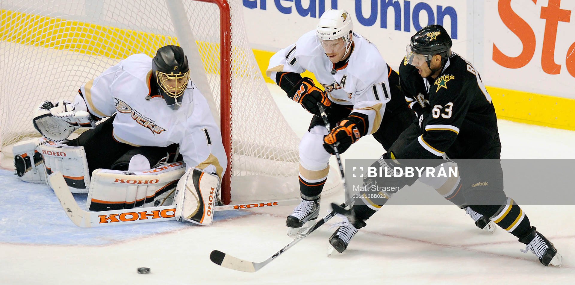 Jonas Hiller, målvakt, Saku Koivu, Anaheim och Mike