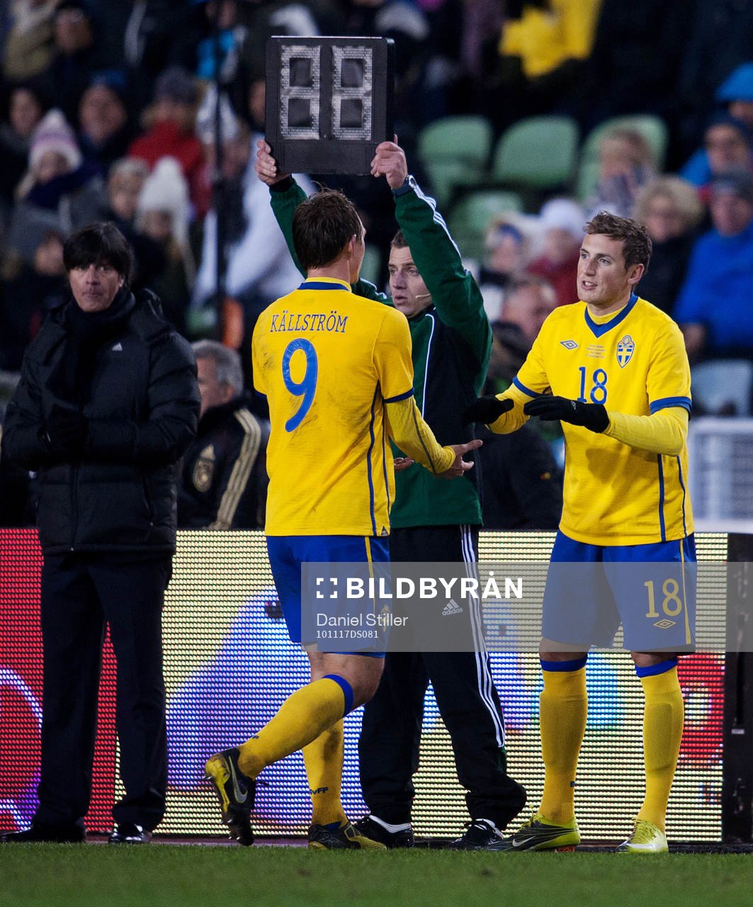 Alexander Gerndt, Sverige, gör sin första landskamp. Kim