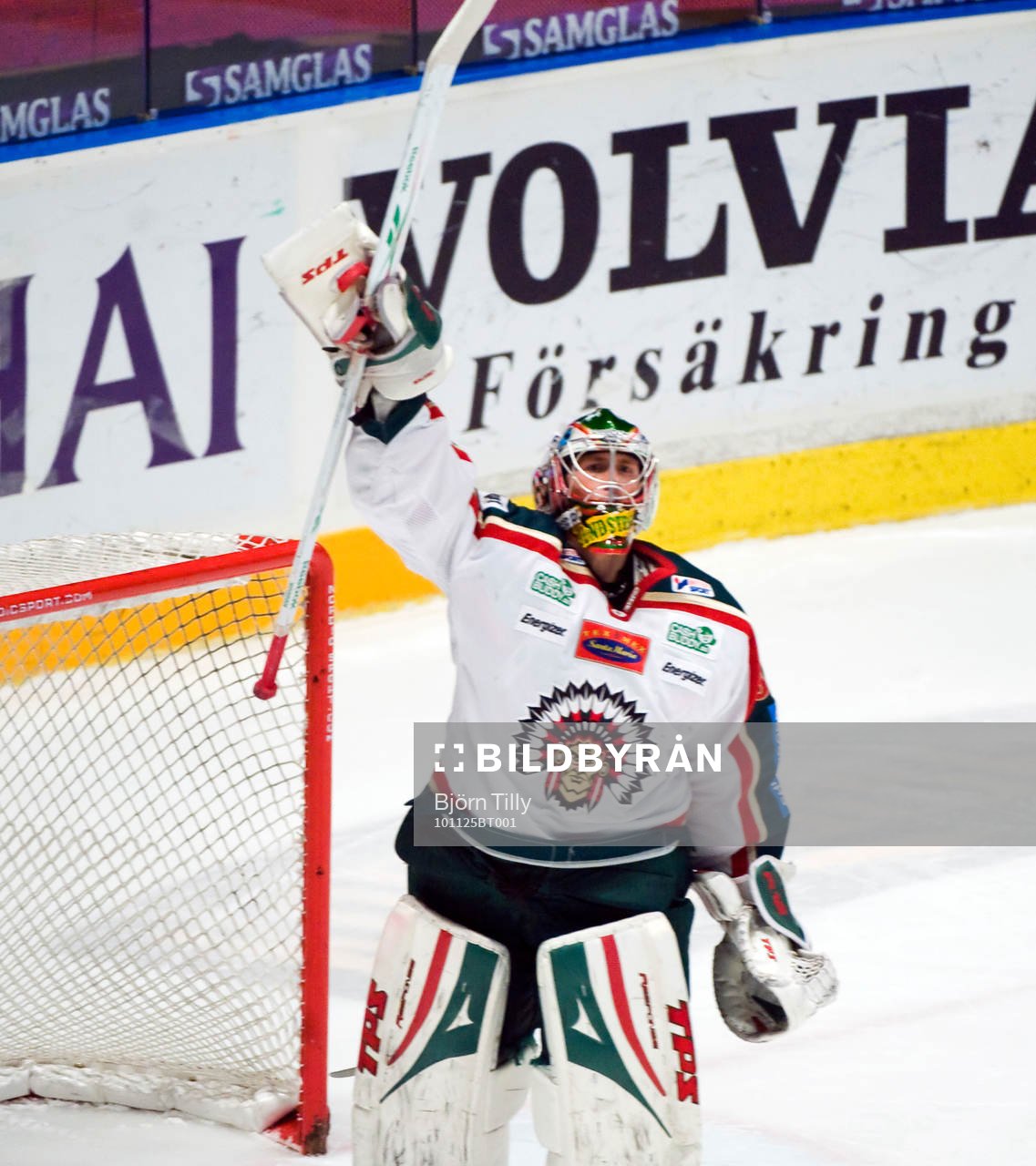 Joakim Lundström, målvakt, jubel Frölunda