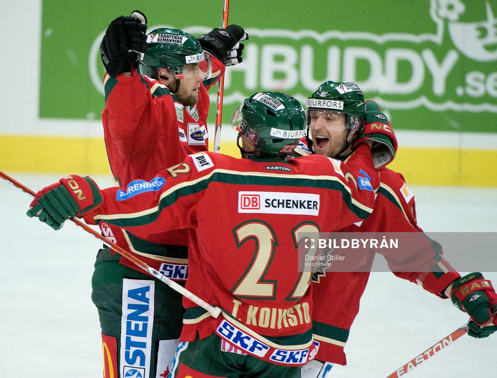 Pavel Skrbek, Frölunda, gör 2-2 , jubel
