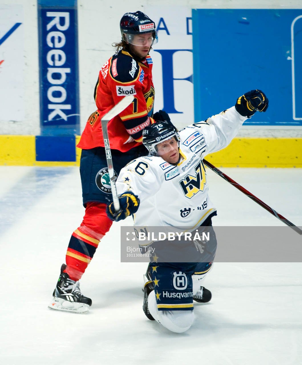 Andreas Holmqvist, Djurgården och Johan Davidsson, HV71