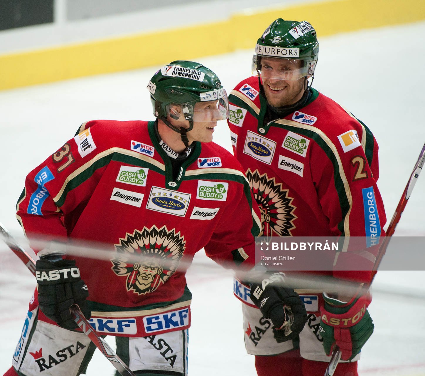 Mika Pyörälä, Frölunda, gör 2-0. Jubel Mikko Mäenpää
