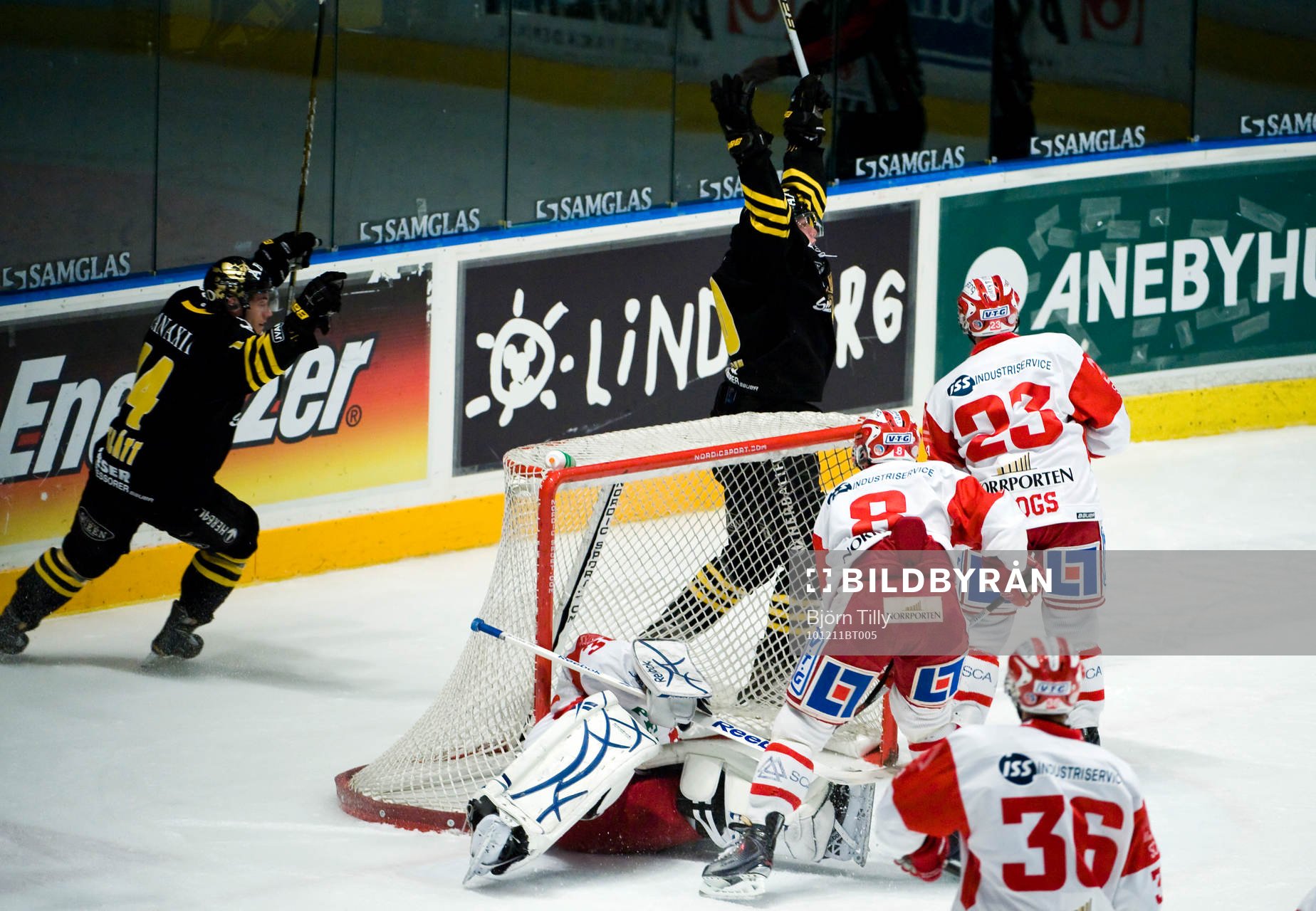 Daniel Rudslätt och Richard Gynge, AIK, jubel