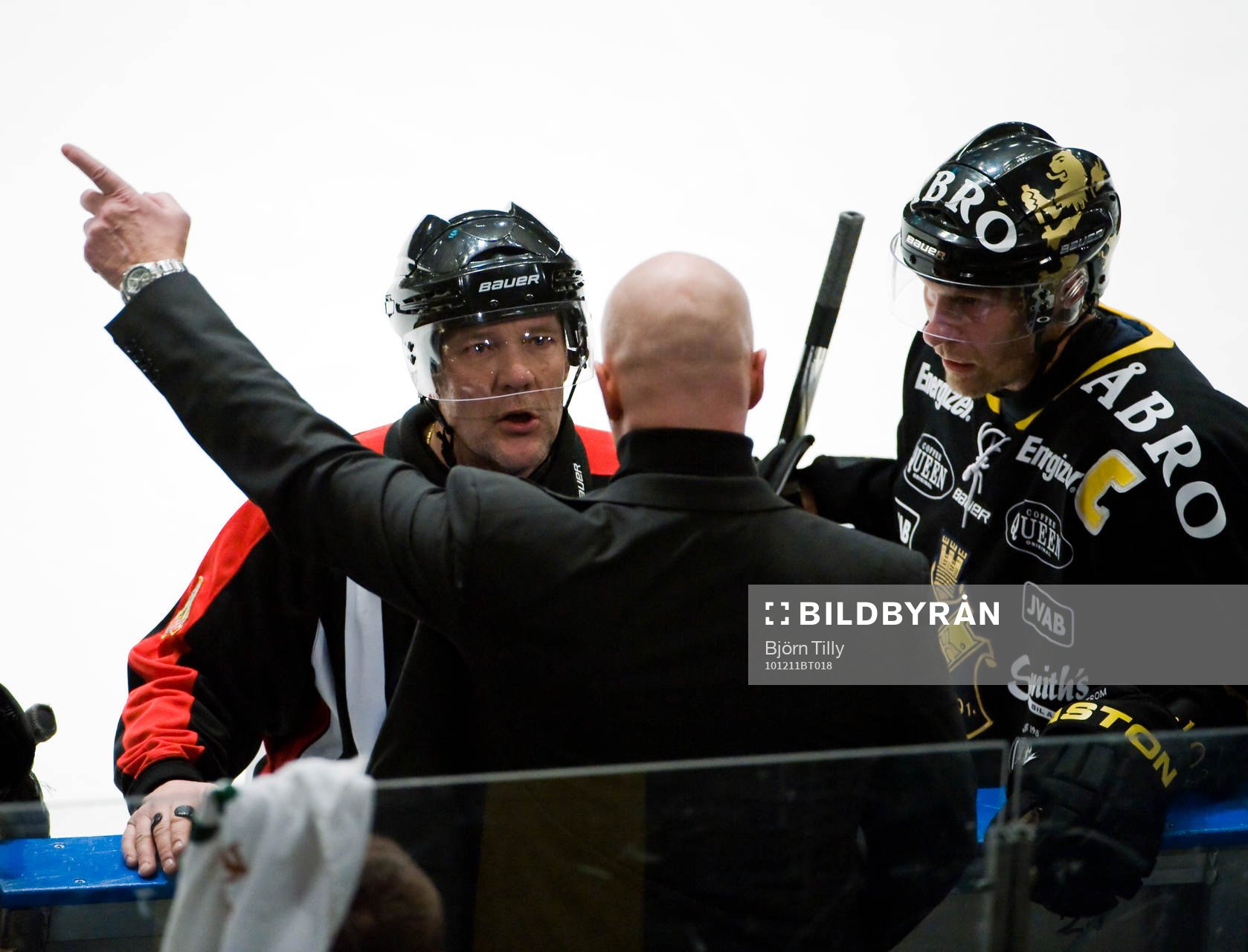 Thomas Andersson, domare, Roger Melin, tränare och Dick