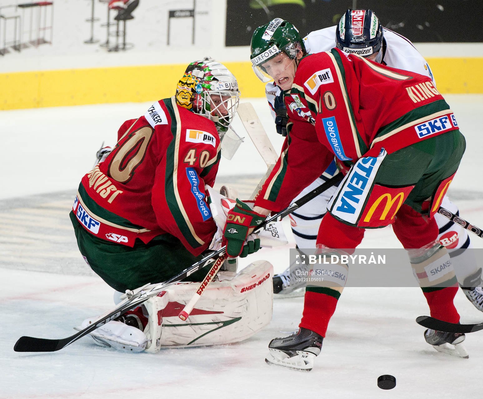 Johan Holmqvist, målvakt, Johan Klingberg,  Frölunda