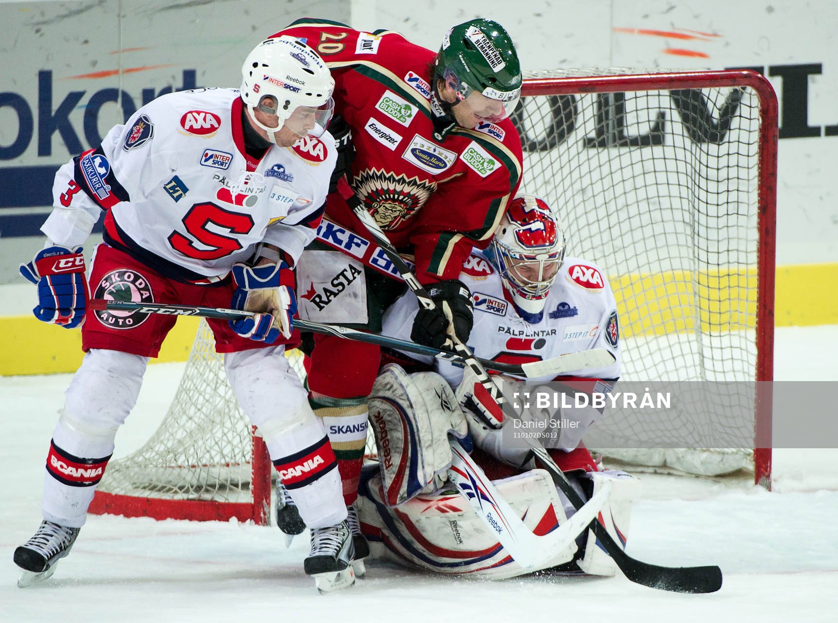 Joel Lundqvist, Frölunda och Pierre Hedin, Riku Helenius,