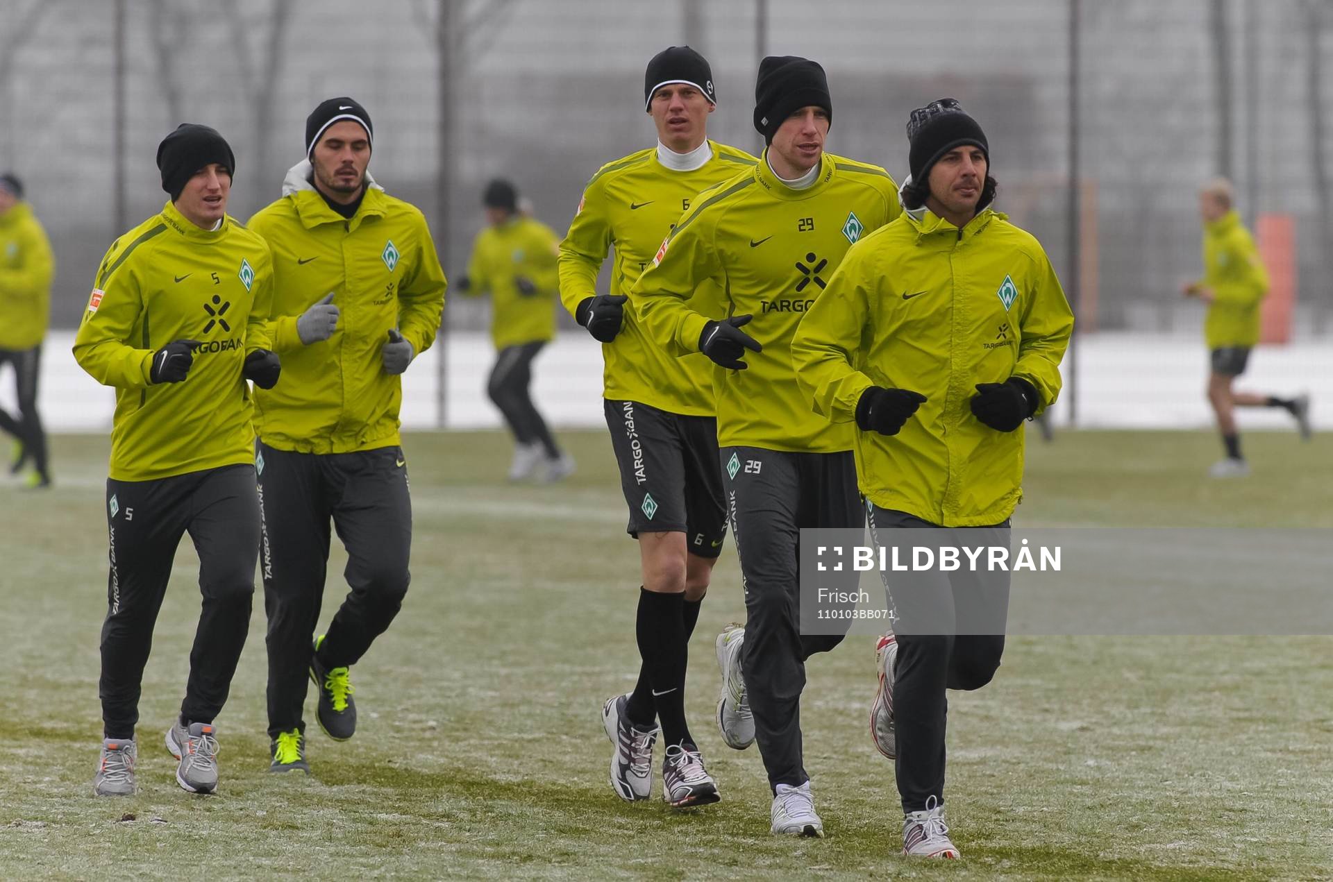  Said Husejinovic, Denni Avdic, Tim Borowski, Per Mertesacker och Claudio Pizarro