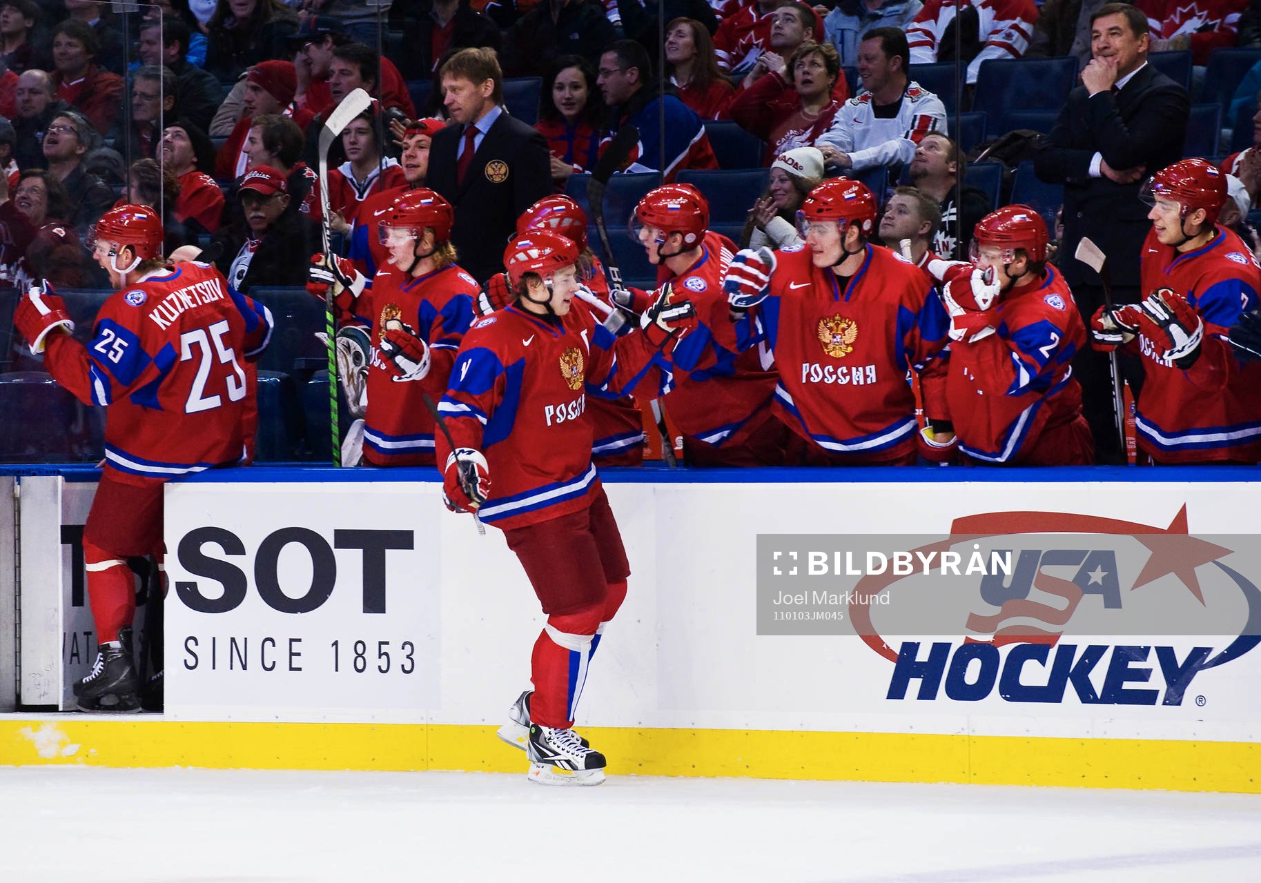 Vladimir Tarasenko, Ryssland, jublar