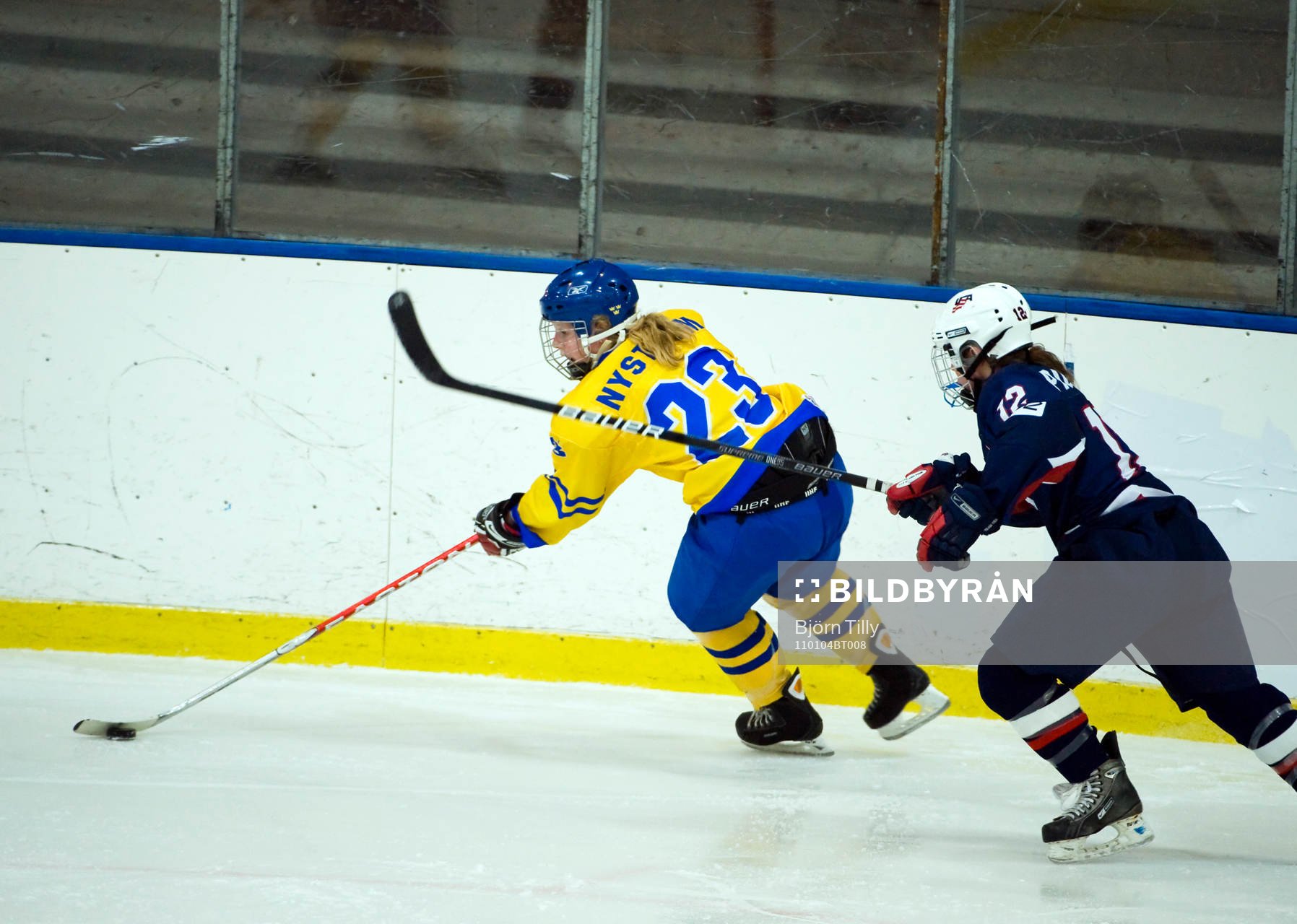 Olivia Nyström, Sverige och Michelle Picard, USA