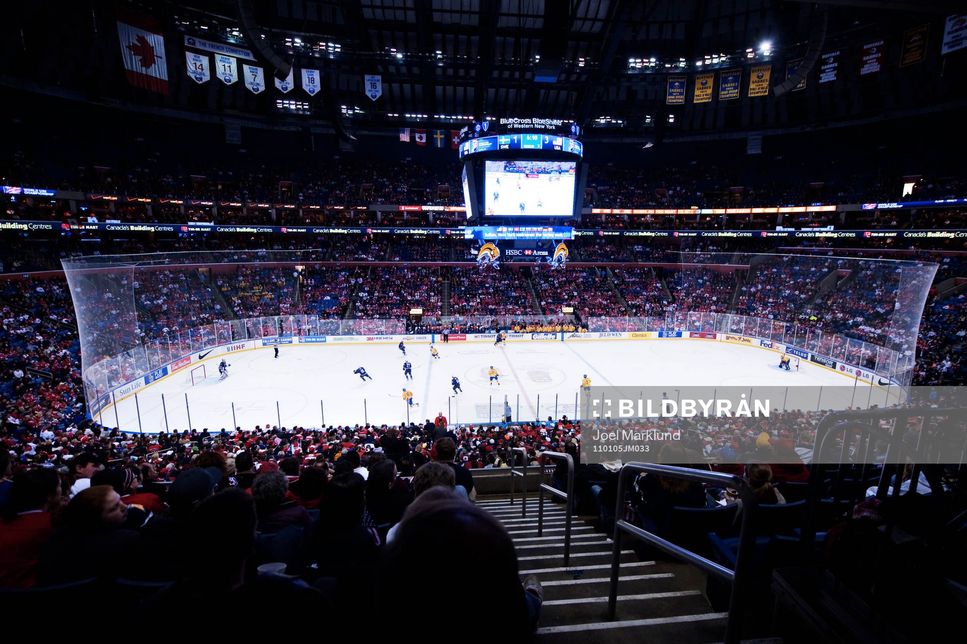 Interiör HSBC Arena i Buffalo