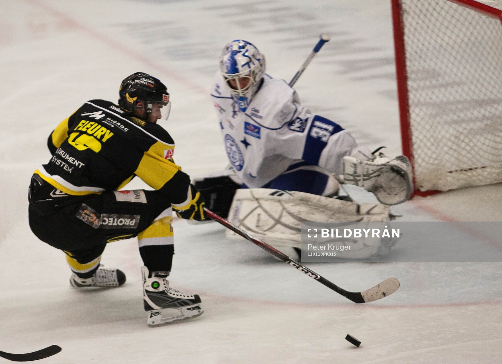 Patrik Galbraith, Leksand (målvakt) och Damien Fleury,