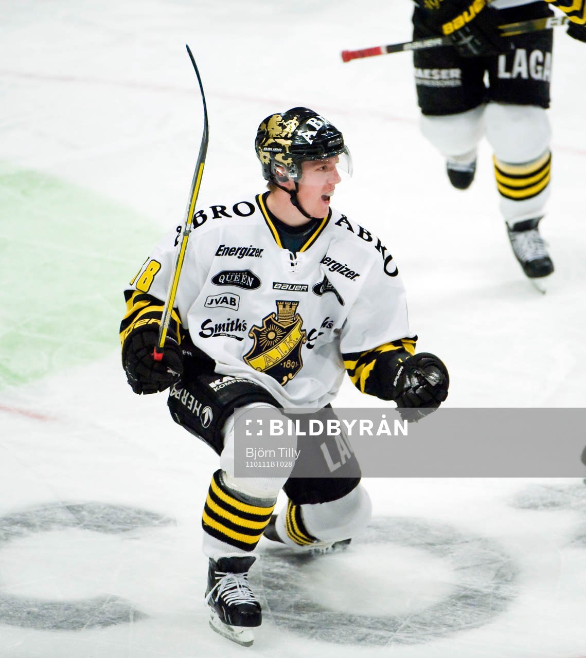 Victor Ahlström, AIK kvitterade till 1-1. Jubel