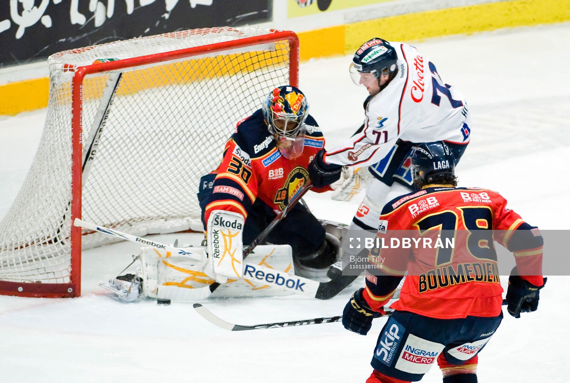Mark Owuya, målvakt, Djurgården och Jaroslav Hlinka,