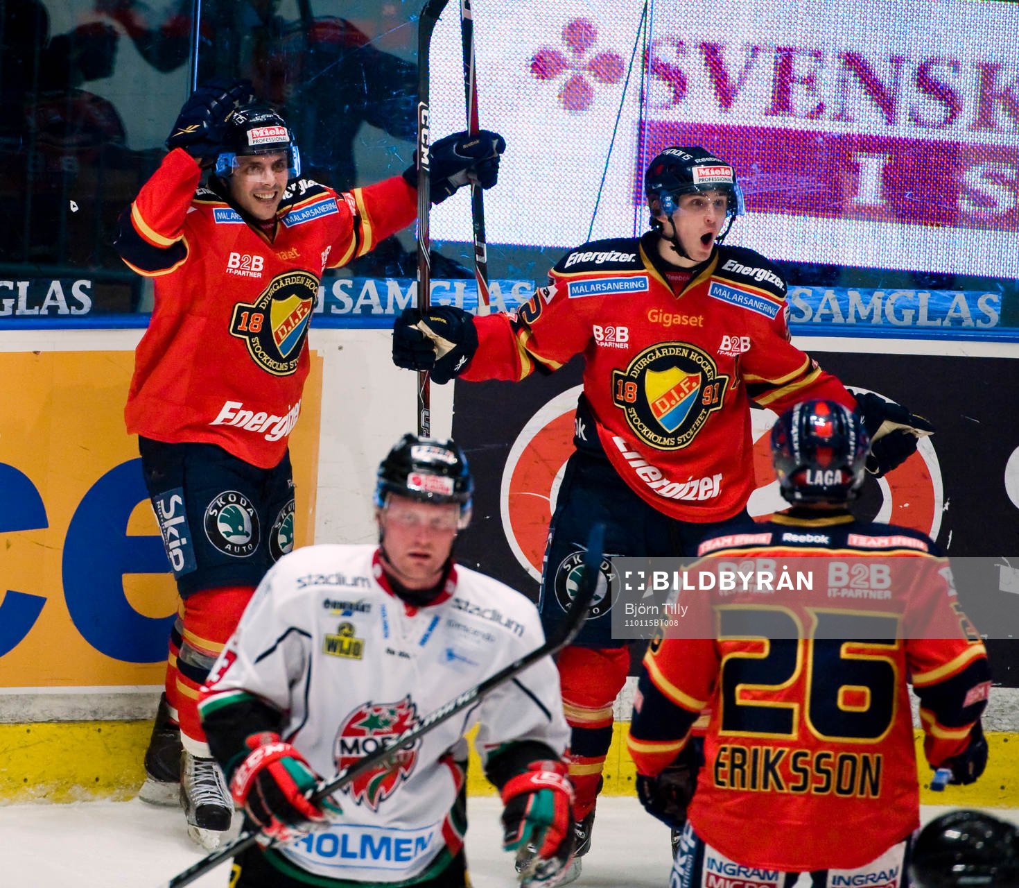 Daniel Widing och Marcus Krüger, Djurgården, jubel