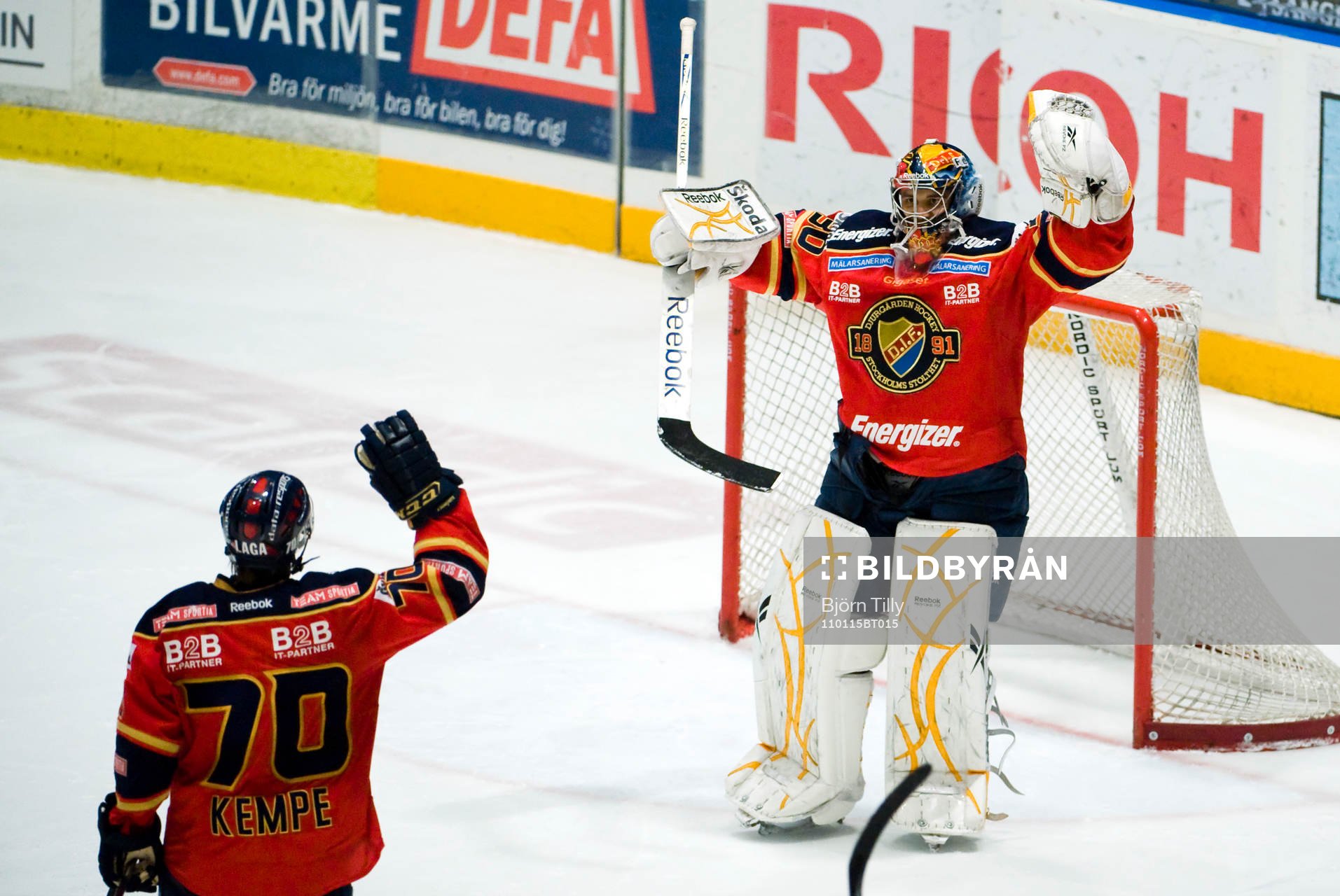 Mario Kempe, Djurgården gjorde 4-3 på straff och Mark