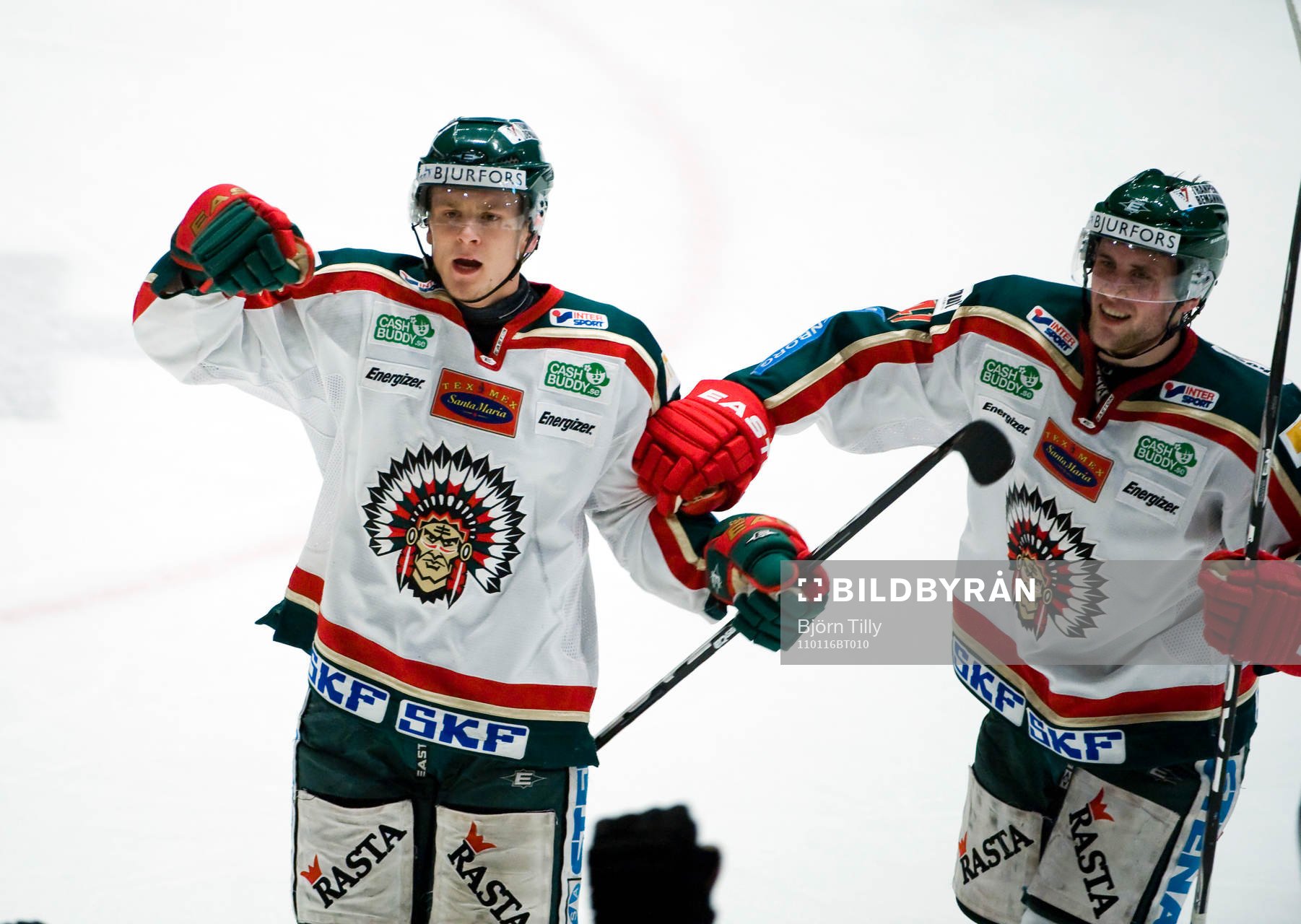 Nicklas Lasu och Oscar Hedman, Frölunda, jubel