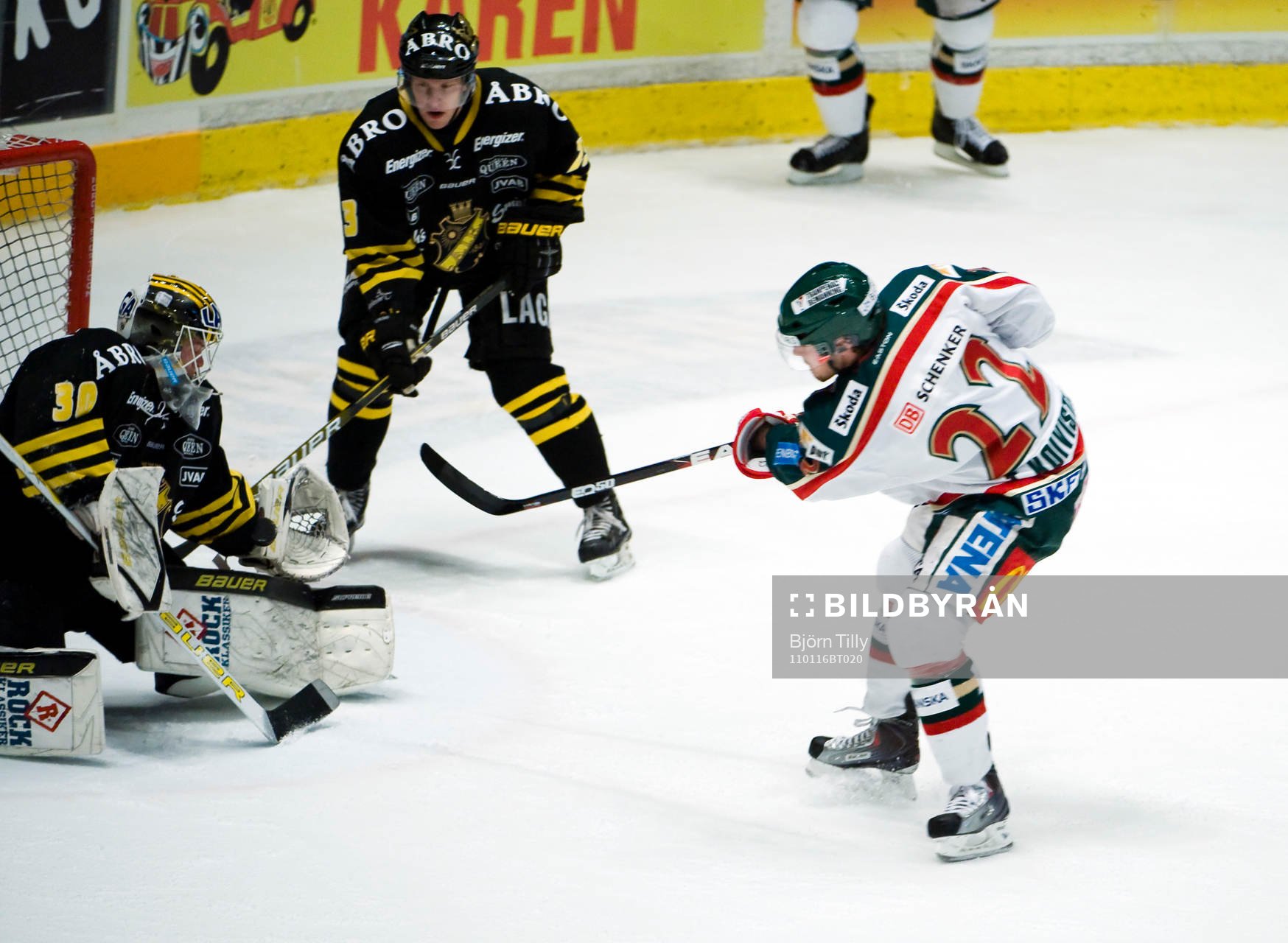 Viktor Fast, målvakt, AIK och Toni Koivisto, Frölunda