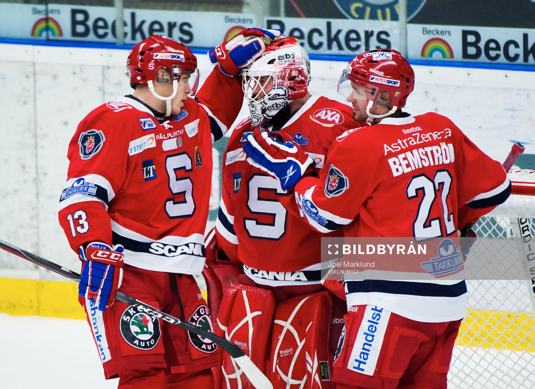 Fredric Andersson, Pontus Sjögren, målvakt, och Stefan