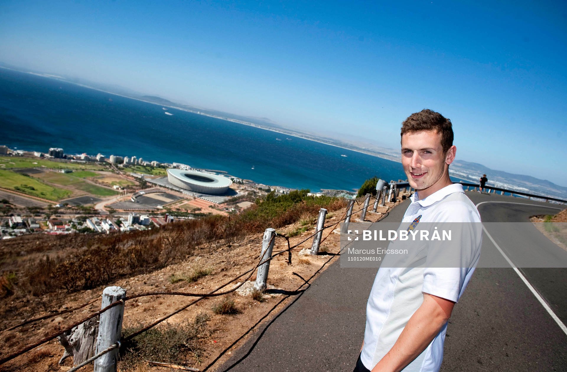 Utflykt till Signal Hill. Alexander Gerndt med Cape Town