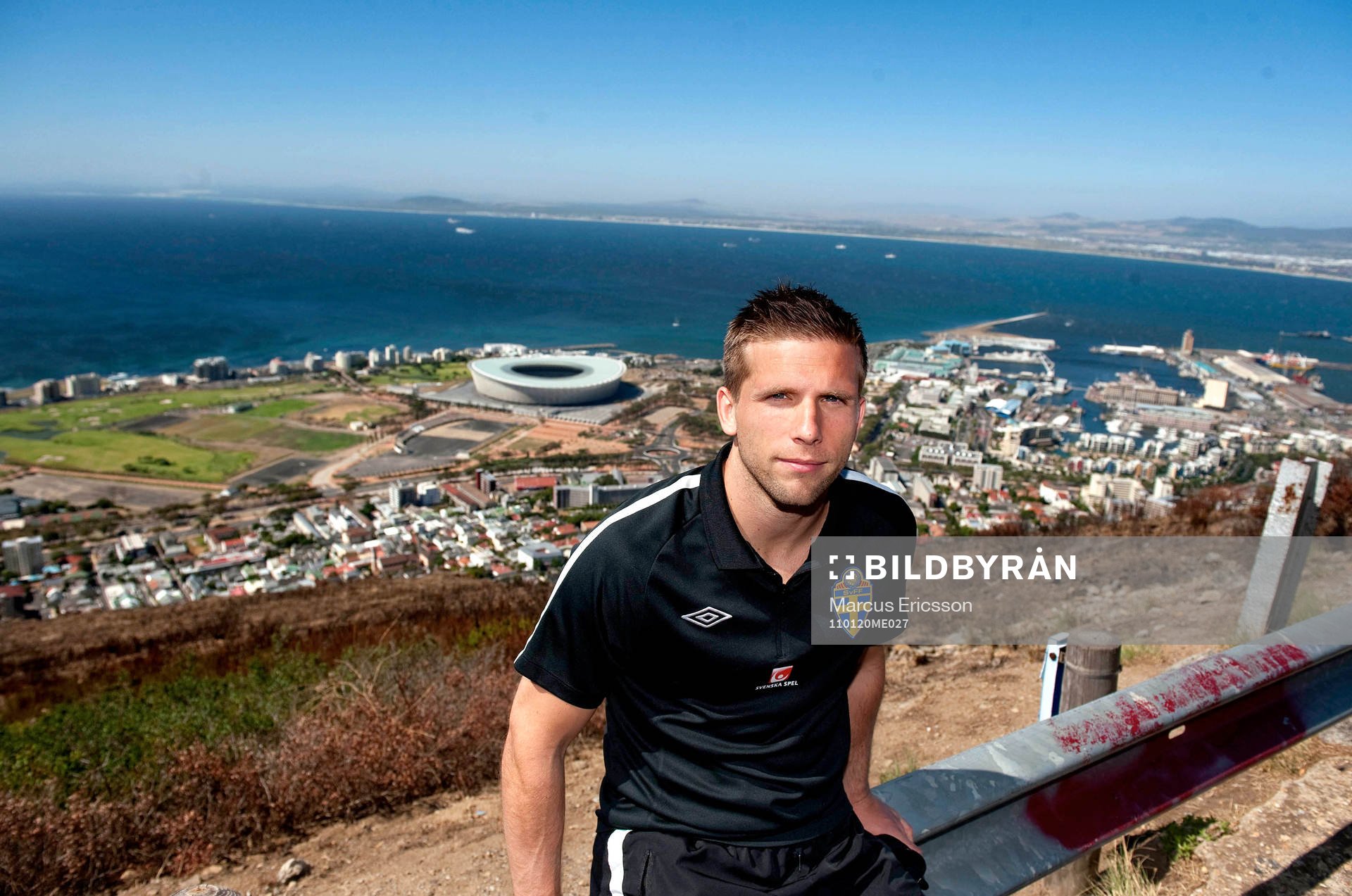 Utflykt till Signal Hill. Anders Svensson med Cape Town