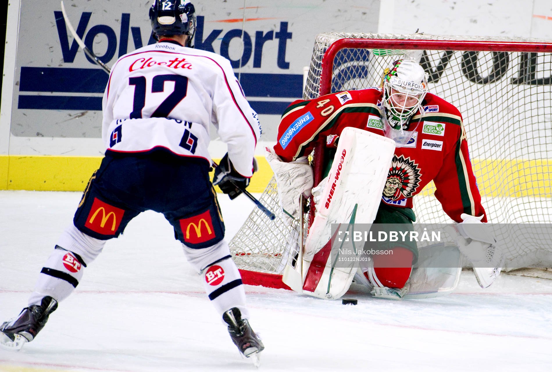 Sebastian Karlsson, Linköping, Johan Holmqvist, målvakt,