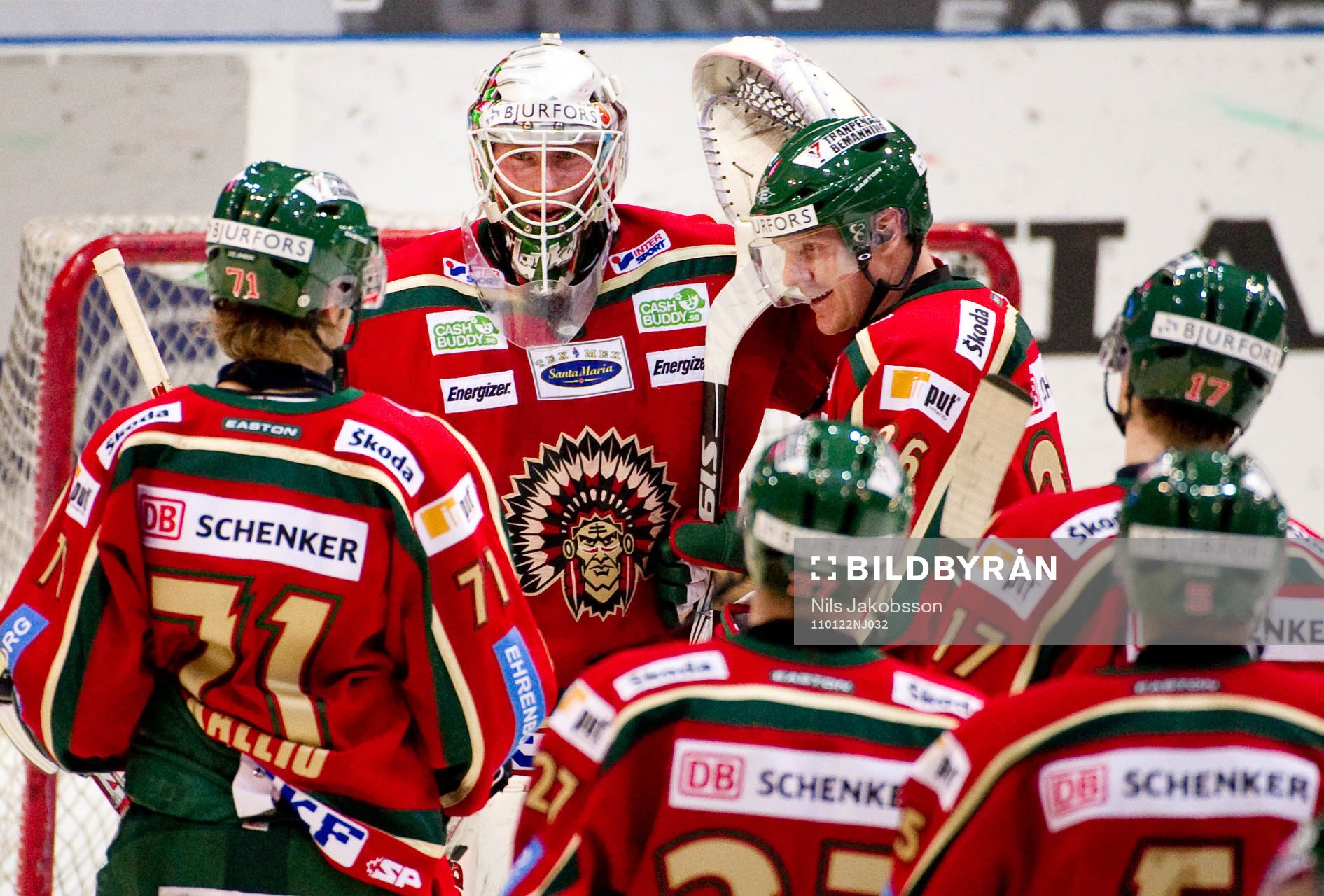 Johan Holmqvist, målvakt, Frölunda jubel
