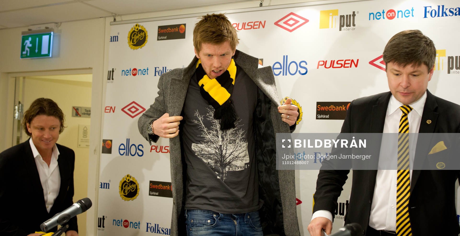 Stefan Andreasson, Klubbchef, David Elm och Bo Johansson,