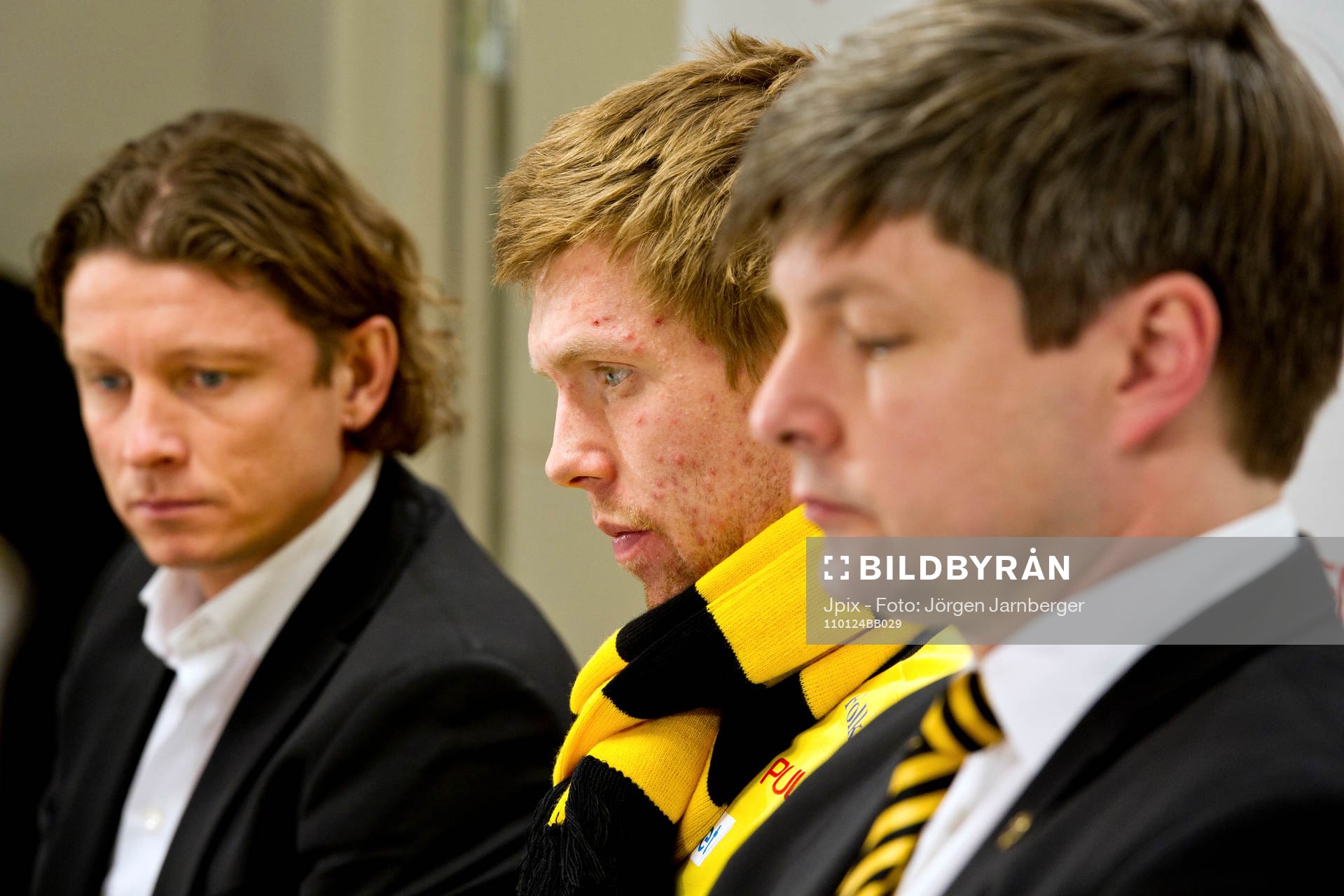 Stefan Andreasson, Klubbchef, David Elm och Bo Johansson,
