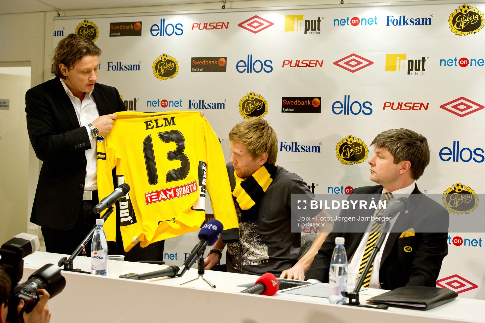 Stefan Andreasson, Klubbchef, David Elm och Bo Johansson,