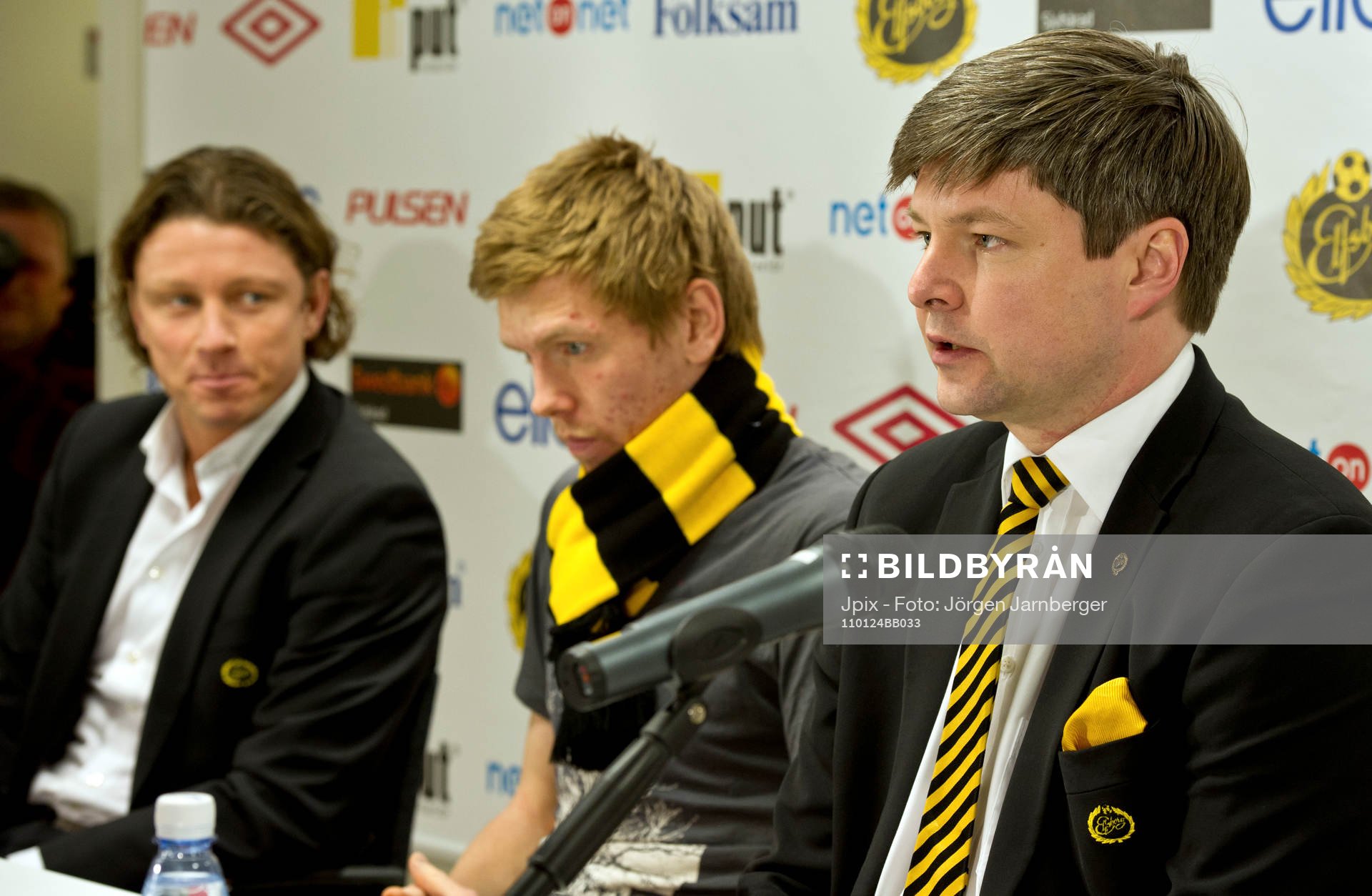 Stefan Andreasson, Klubbchef, David Elm och Bo Johansson,