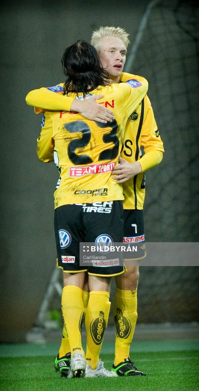  Niklas Hult, Johan Larsson, Elfsborg, jubel.