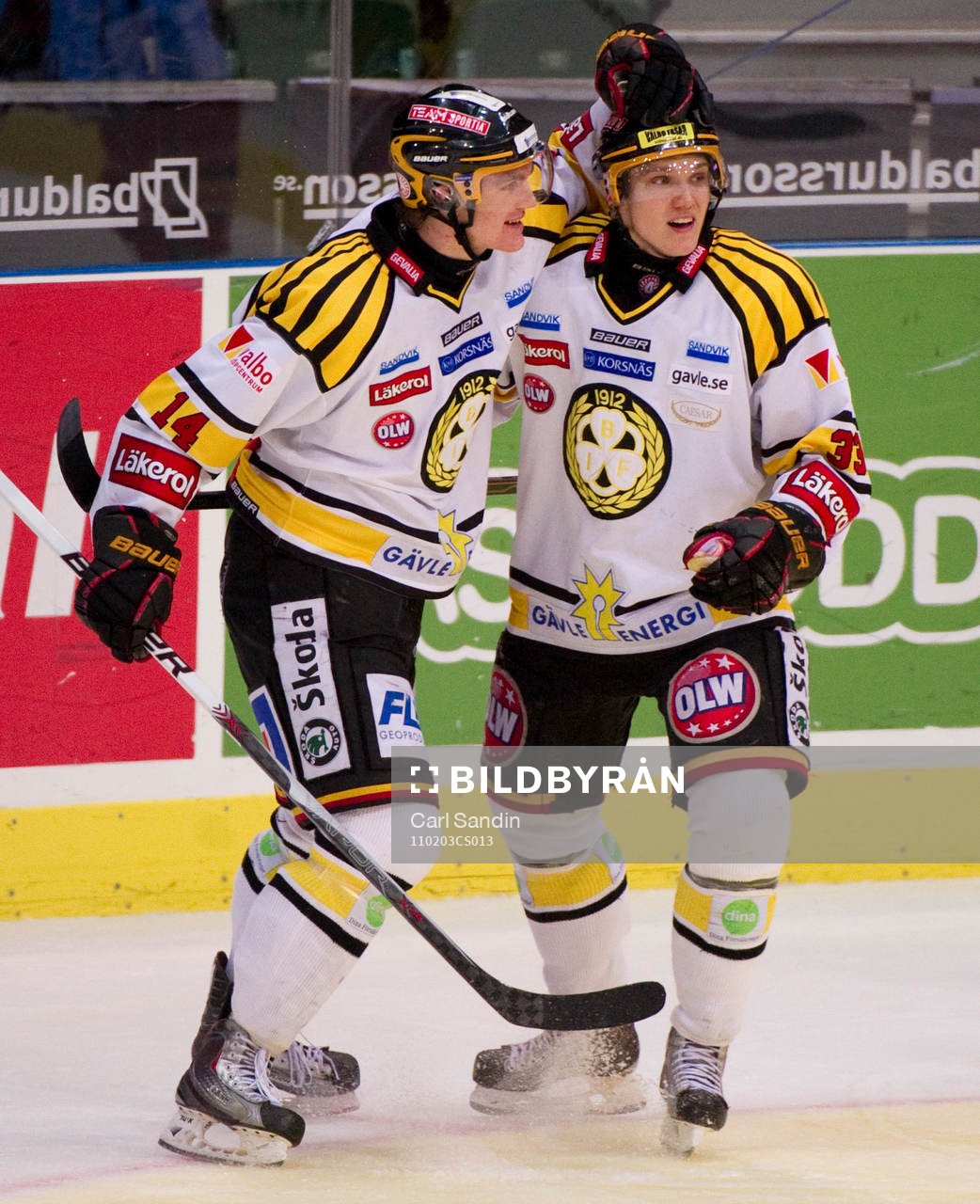 Mattias Ekholm, Jakob Silfverberg, Brynäs, jubel